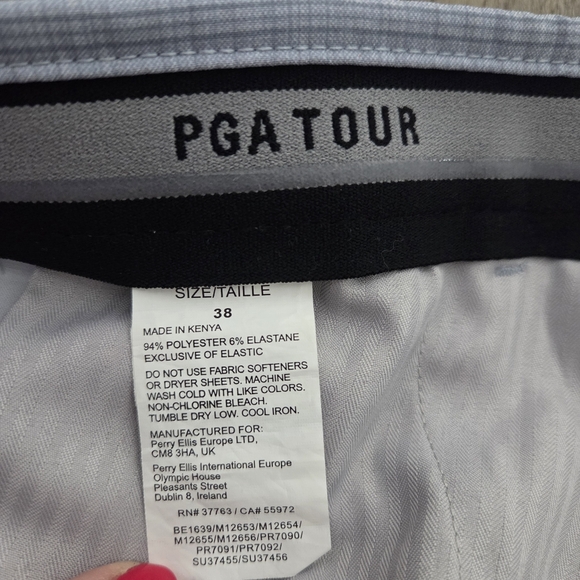 PGA Tour Men's Moisture Wicking Golf Shorts Blue/greyish Size 38 - Picture 2 of 4